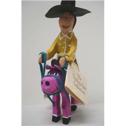 Navajo Folk Art Horse Rider by Delbert Buck