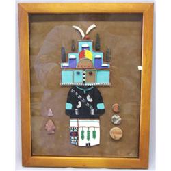 Framed Art Design of Native American Artifacts