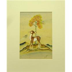 1968 Original Watercolor by Paul Vigil, Tesuque