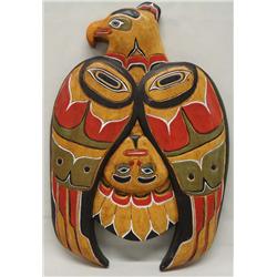 Northwest Coast Wooden Eagle Carving Replica