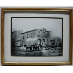 Framed Photo of Silver City, NM 1882 Stage Coach