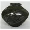 Image 1 : Mata Ortiz Black Textured Toad Pot by Mario Olivas