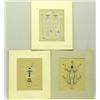 Image 1 : 3 Silkscreen Prints from Navajo Sand Paintings
