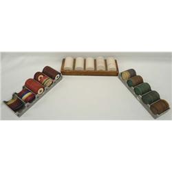 3 Sets Vintage Poker Chips