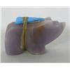 Image 2 : Zuni Purple Quartz Bear Fetish by Gabriel Quam