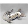 Image 3 : Navajo Silver Turquoise Lizard Pin by Cleveland