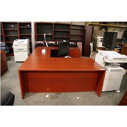 CHERRY U-SHAPED EXECUTIVE DESK