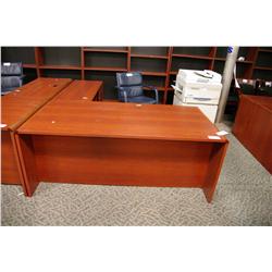 CHERRY RIGHT HAND EXECUTIVE L-SHAPED DESK