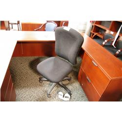 BLACK MULTI - LEVER STENO CHAIR