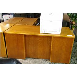 CHERRY EXECUTIVE L-SHAPED DESK