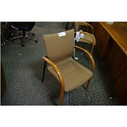 KAUFMAN CHERRY FRAMED CLIENT CHAIR