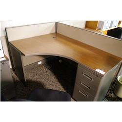 HERMAN MILLER 2 PERSON TELEMARKETING STATION