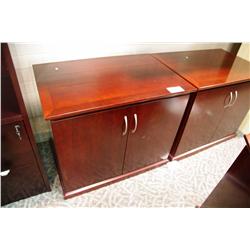 MAHOGANY 2 DOOR STORAGE CUPBOARD