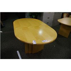 MAPLE 6FT RACE TRACK BOARDROOM TABLE