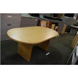 MAPLE 6FT RACE TRACK BOARDROOM TABLE