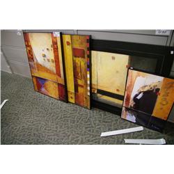 LOT OF 4 FRAMED PICTURES