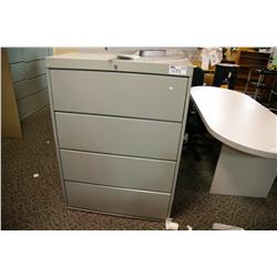 GREY 4 DRAWER TAB FILE CABINET