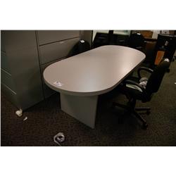 GREY 7FT CONFERENCE TABLE