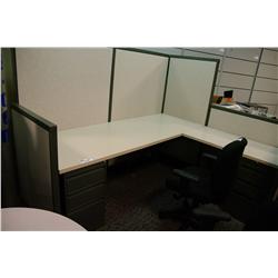 LOT OF 12 STEEL CASE WORK STATIONS