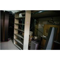 LOT OF METAL RACKING