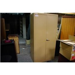 BEIGE 72" STORAGE CUPBOARD