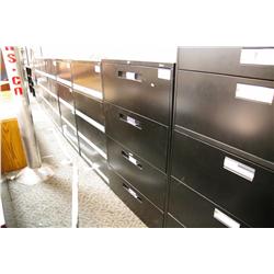 BLACK 4 DRW. LATERAL FILE CABINET