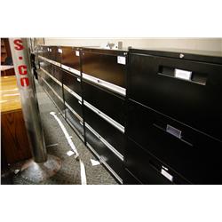 BLACK 4 DRW. LATERAL FILE CABINET