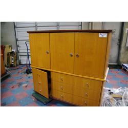 CHERRY MULTI DOOR STORAGE CABINET (SHORT)
