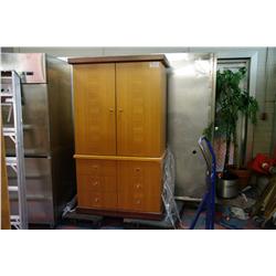 CHERRY MULTI DOOR STORAGE CABINET (TALL)
