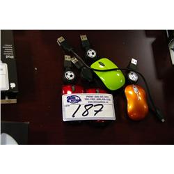 4 MINI USB MOUSES