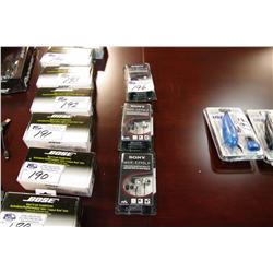 3 SONY IN EAR HEADPHONES