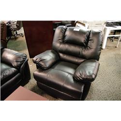 BLACKLEATHER RECLINING CHAIR