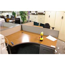 HERMAN MILLER DOUBLE SALES/TELEMARKETING STATION