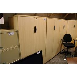 MAPLE 6' 2 DOOR LOCKING STORAGE CABINET