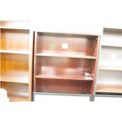 MAHOGANY FLUTED FRONT BOOKSHELF