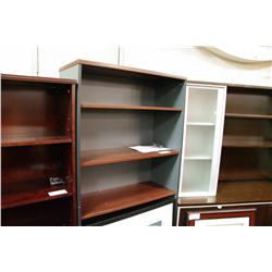 MAHOGANY/GREY 6' TALL BOOKSHELF
