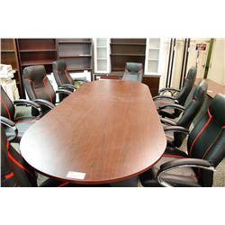 MAHOGANY 10' BOARDROOM TABLE