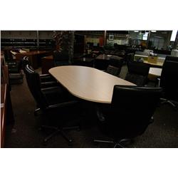 MAPLE 8' BOARDROOM TABLE