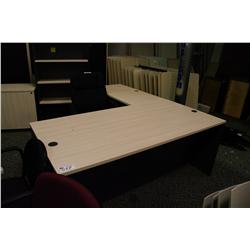MAPLE TOP L-SHAPE D.P. EXECUTIVE DESK