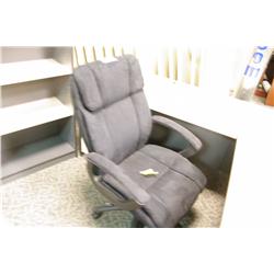 BLACK MICRO FIBRE HIBACK CHAIR