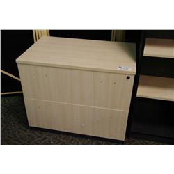 MAPLE/GREY 2 DRW. LATERAL FILE CABINET