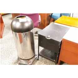 GARBAGE CAN AND FILE CADDY