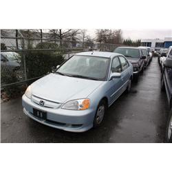 2003 SILVER HONDA CIVIC *HYBRID 4DR SEDAN
