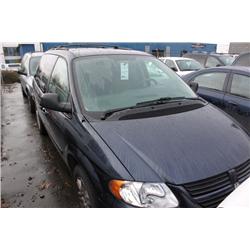2007 BLUE DODGE CARAVAN SE PASSENGER VAN