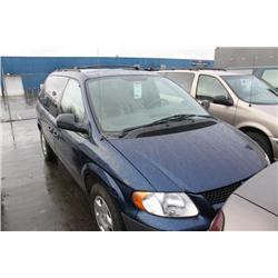 2003 BLUE DODGE CARAVAN SE PASSENGER VAN