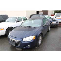 2005 BLUE CHRYSLER SEBRING 4DR SEDAN