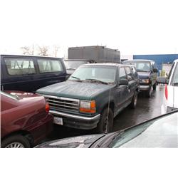 1993 GREEN FORD EXPLORER SUV