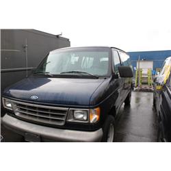 1994 BLUE FORD E350 CARGO VAN