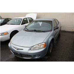 2001 BLUE CHRYSLER SEBRING LX 4DR SEDAN