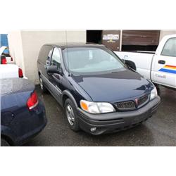 2002 BLUE PONTIAC MONTANA PASSENGER VAN